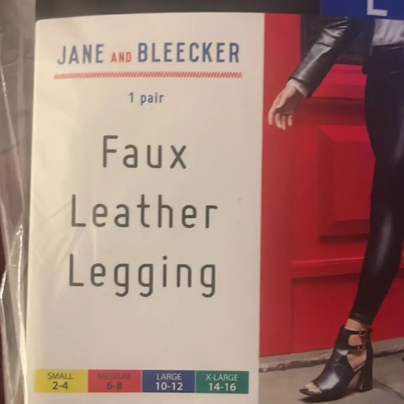 Jane and Bleecker Faux Leather Legging - Picture 9 of 9